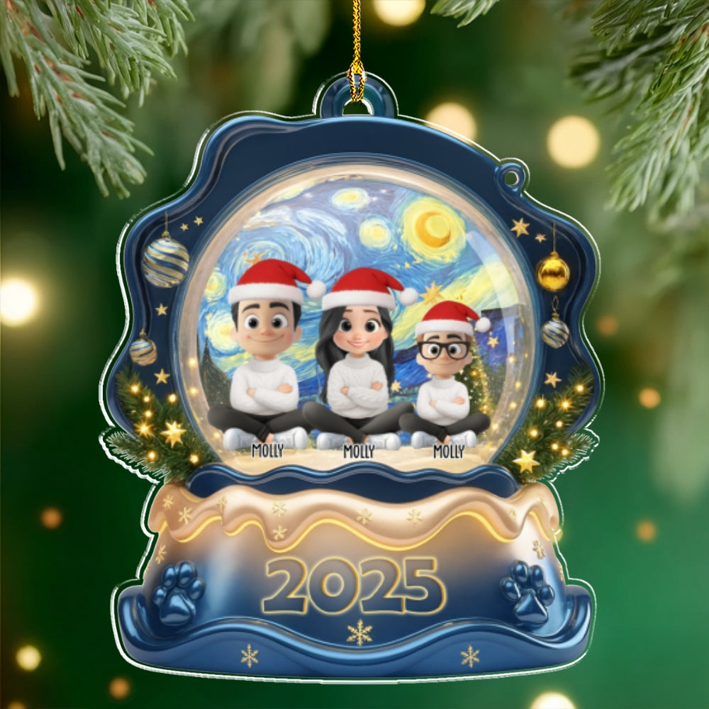 Custom Christmas Decor Home Birthday Gifts For Dog Lovers • The Forever Together Family - Personalized Acrylic Ornament