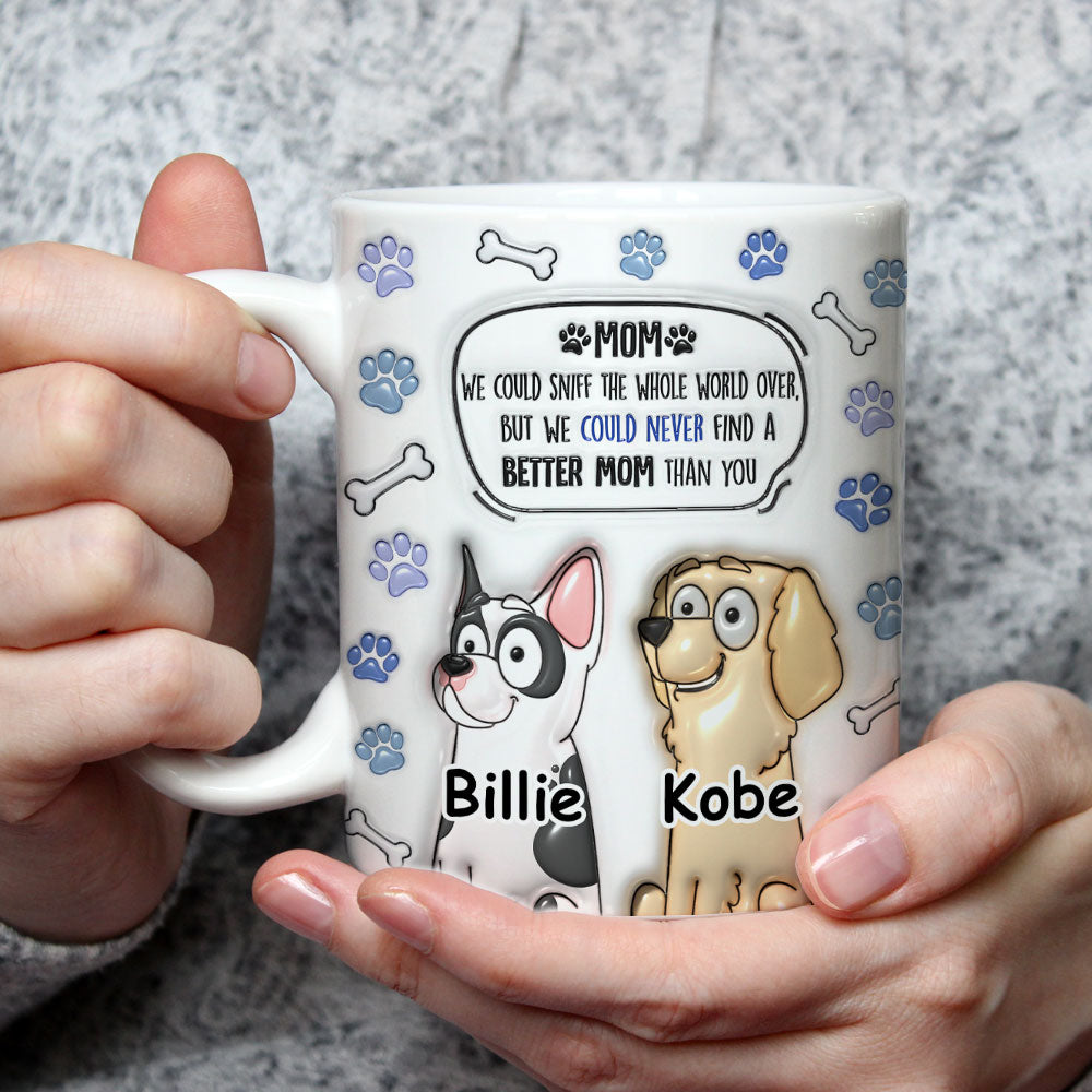 Custom Christmas Birthday Gifts For Dog Lovers • Better Mom Dad Than you - Personalized 3D Inflated Effect Mug