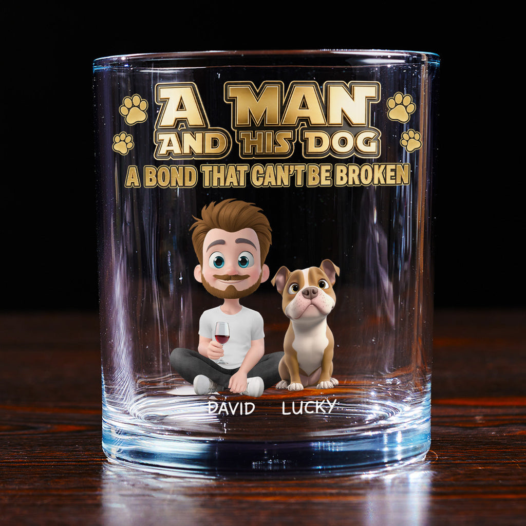 Luxury Dog Dad Drink - Personalized Whiskey Glass