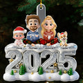 Such A Glittery Year - Personalized 3D Effect Acrylic Ornament