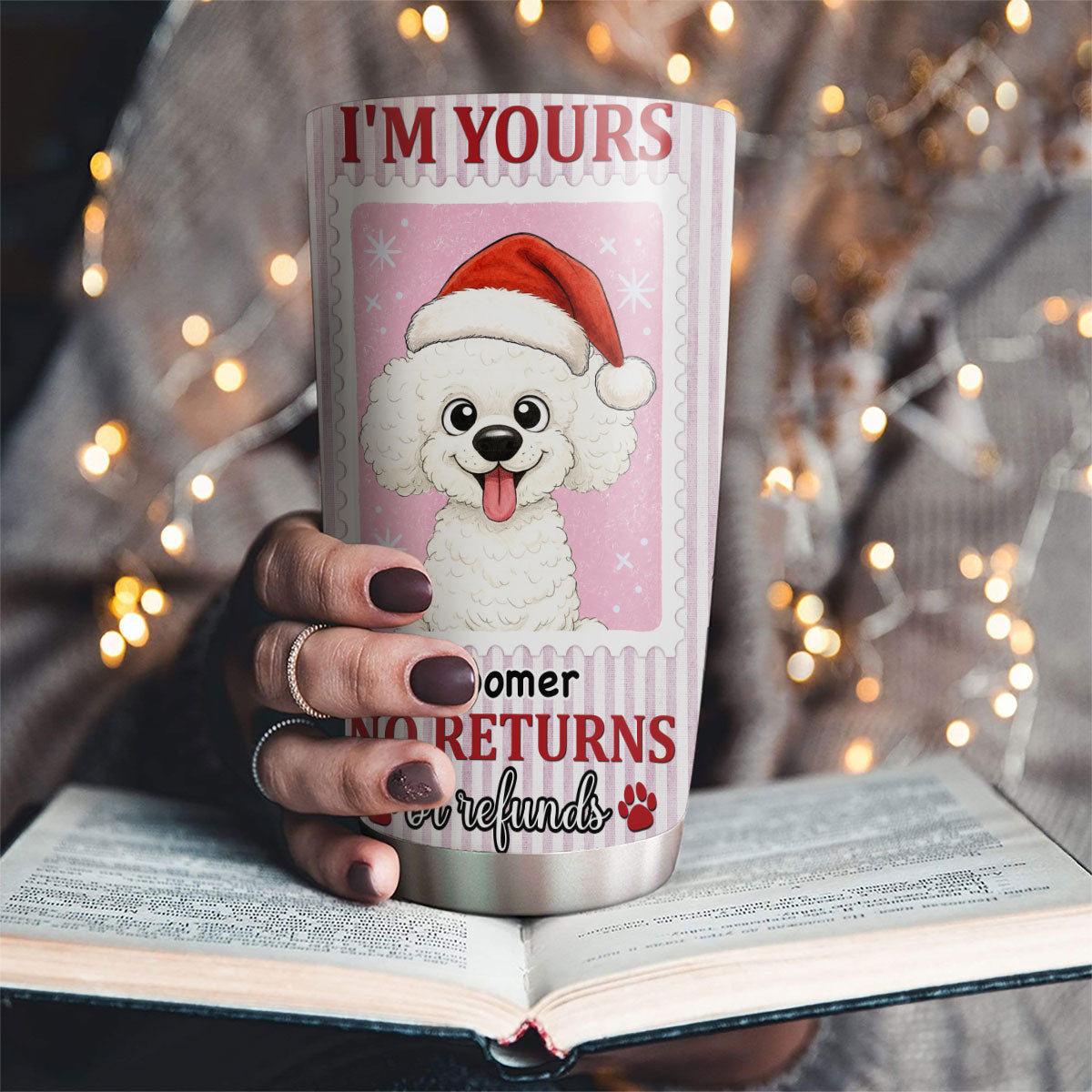 Custom Christmas Birthday Gifts For Dog Mom, Dog Lovers • Forever Your Dog - Personalized Tumbler