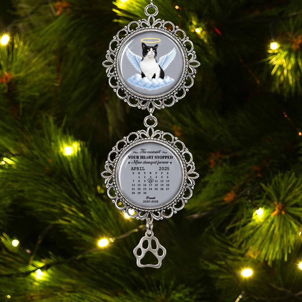 Custom Christmas Memorial Sympathy Gifts For Dogs, Cats • Not Ready To Lose You - Personalized Charming Ornament