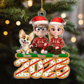Custom Christmas Decor Home Birthday Gifts For Dog Lovers • We And Our Dog Tree Cake - Personalized Acrylic Ornament