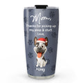 Custom Christmas Birthday Gifts For Dog Lovers • Picking Up My Poo And Stuff - Personalized Tumbler