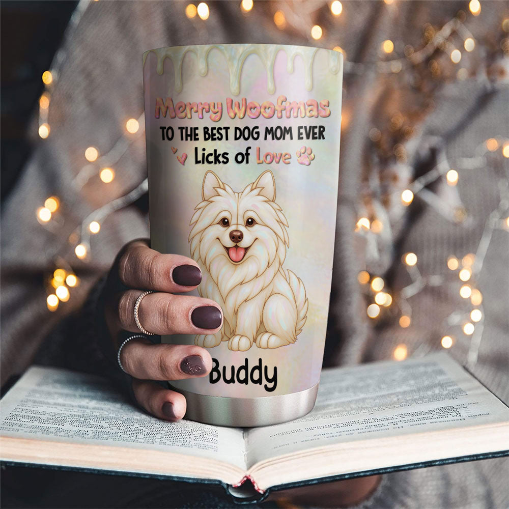 Custom Christmas Birthday Gifts For Dog Mom, Dog Lovers • Let Us Hang Out - Personalized 3D Effect Tumbler