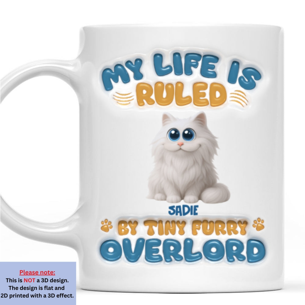 Custom Christmas Birthday Gifts For Cat Lovers • Life Rulers - Personalized 3D Inflated Effect Mug
