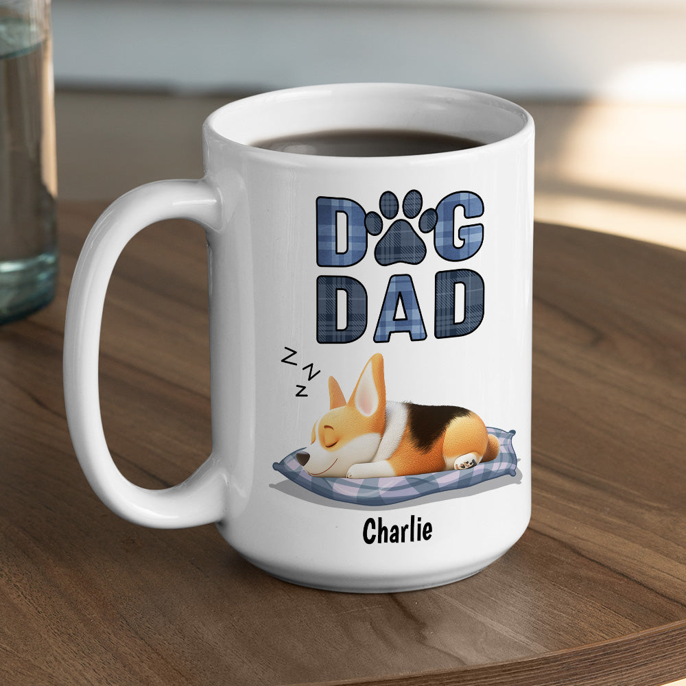 Custom Father's day Birthday Gifts For Dog Dad, Dog Lovers • Best Dog Dad - Personalized Coffee Mug