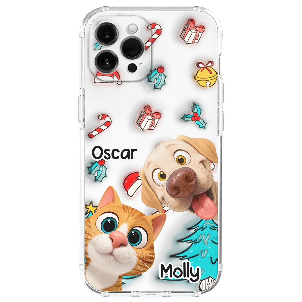 Santa Is Coming For Us - Personalized 3D Inflated Effect Phone Case