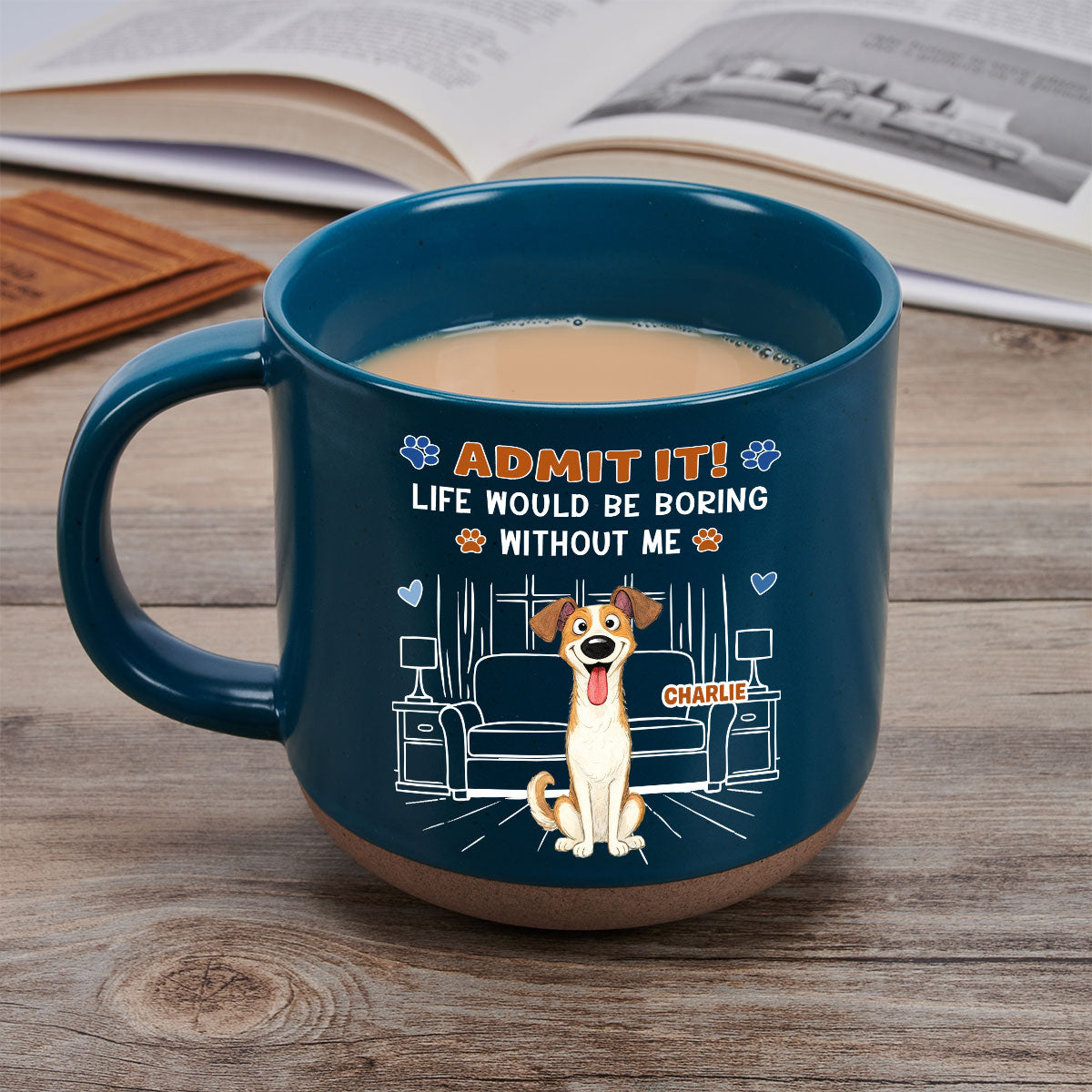Custom Christmas Birthday Gifts For Dog Mom, Dog Lovers • Admit It Crazy Funny Dog - Personalized Pottery Mug