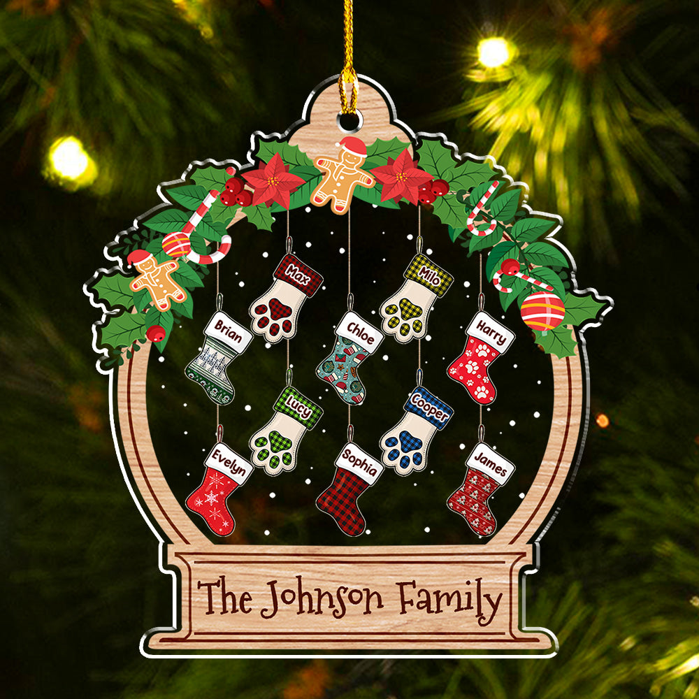 Funny Stockings 2 - Personalized Acrylic Ornament