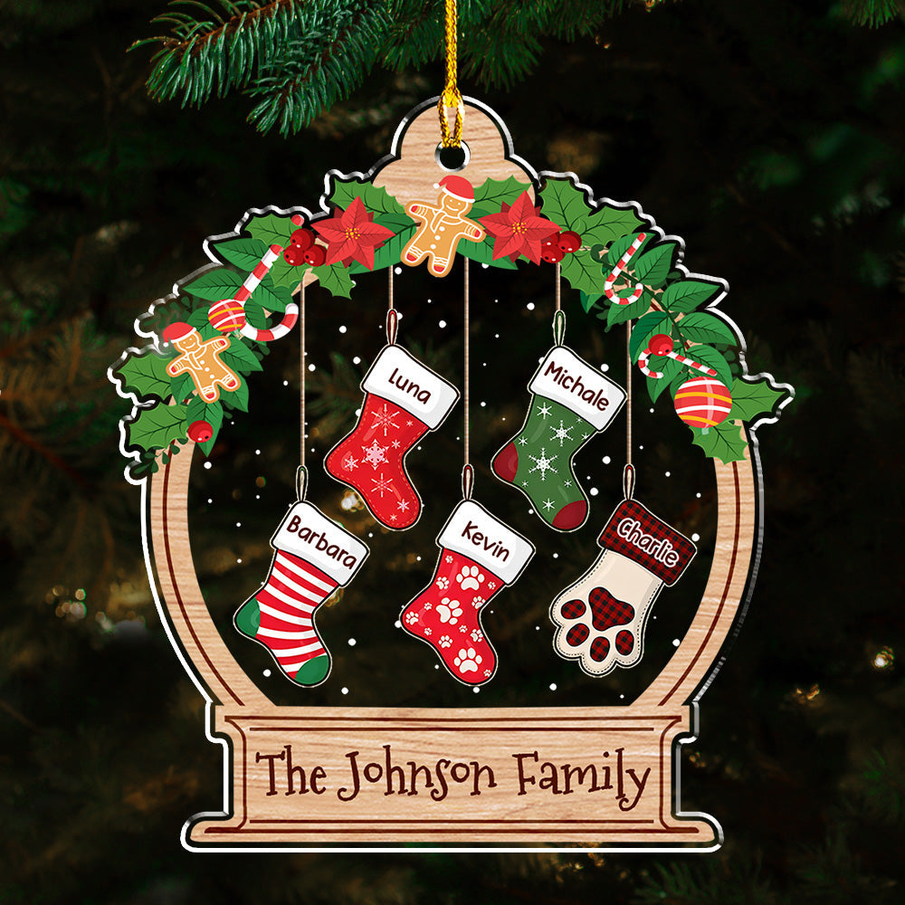 Funny Stockings - Personalized Acrylic Ornament