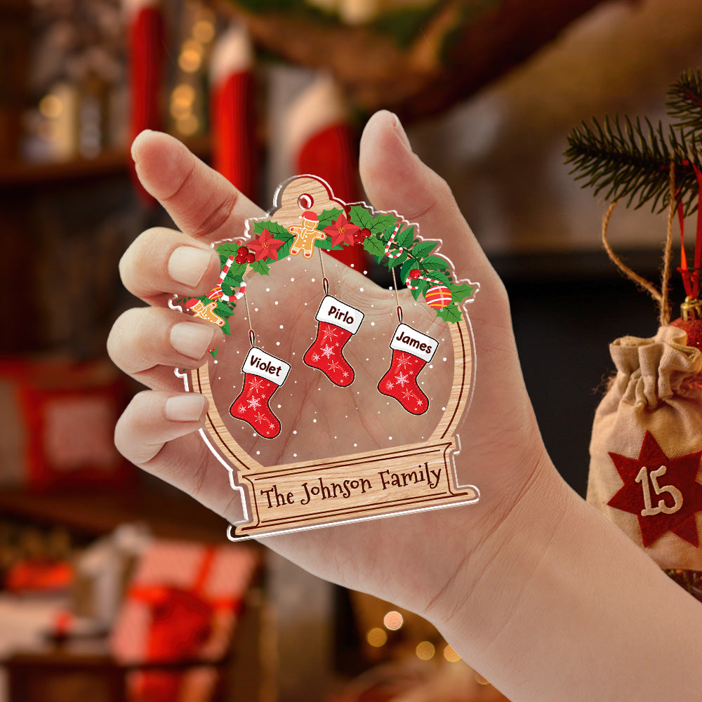 Funny Stockings 2 - Personalized Acrylic Ornament
