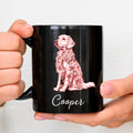 Custom Christmas Birthday Gifts For Dog Mom, Dog Lovers • Chinoiserie Toile Dog - Personalized Coffee Mug