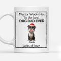 Custom Christmas Birthday Gifts For Dog Lovers • Licks Of Love Snow Ver - Personalized Coffee Mug