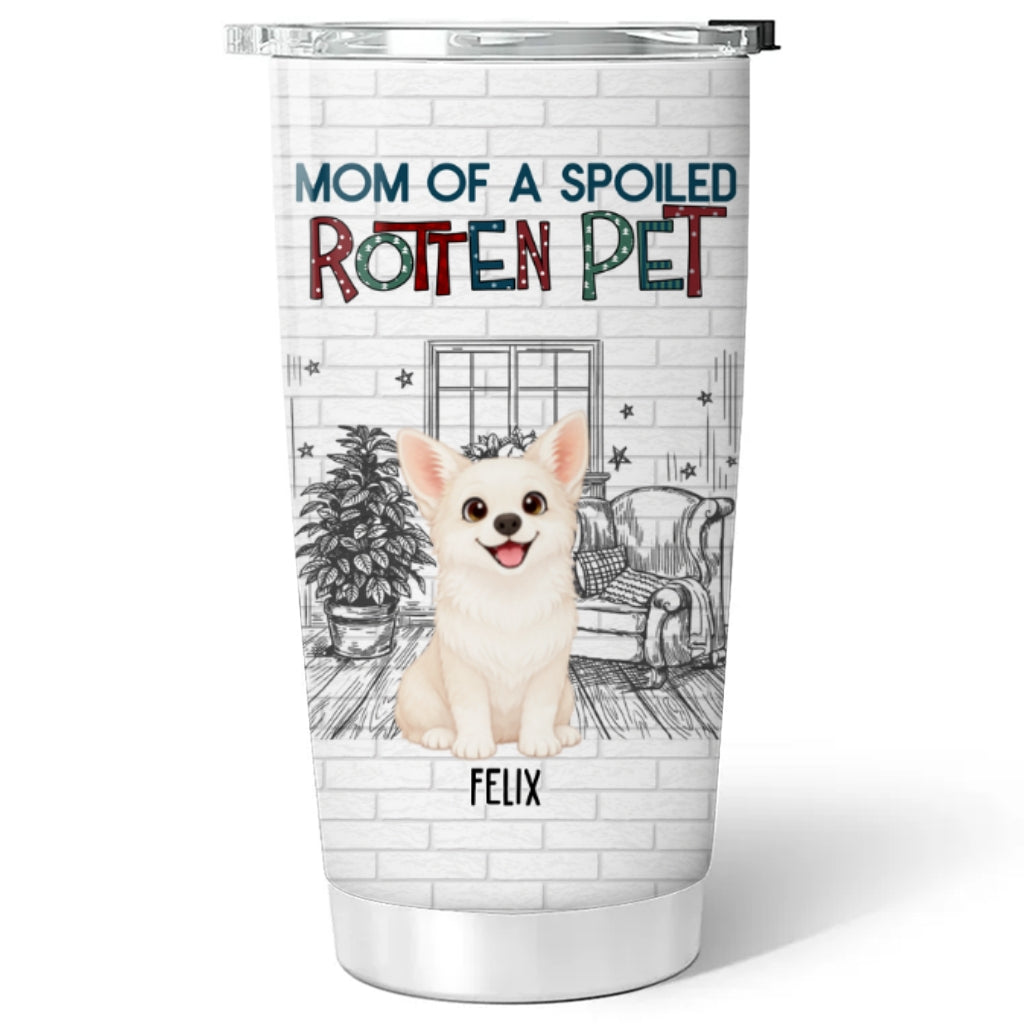 Custom Mother's day Birthday Gifts For Pet Mom, Pet Lovers • Funny Mom Dad Storybook Pet - Personalized Tumbler