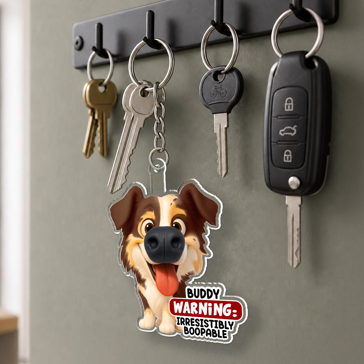 Squeeze My Snoot - Personalized Nose Squishy Keychain