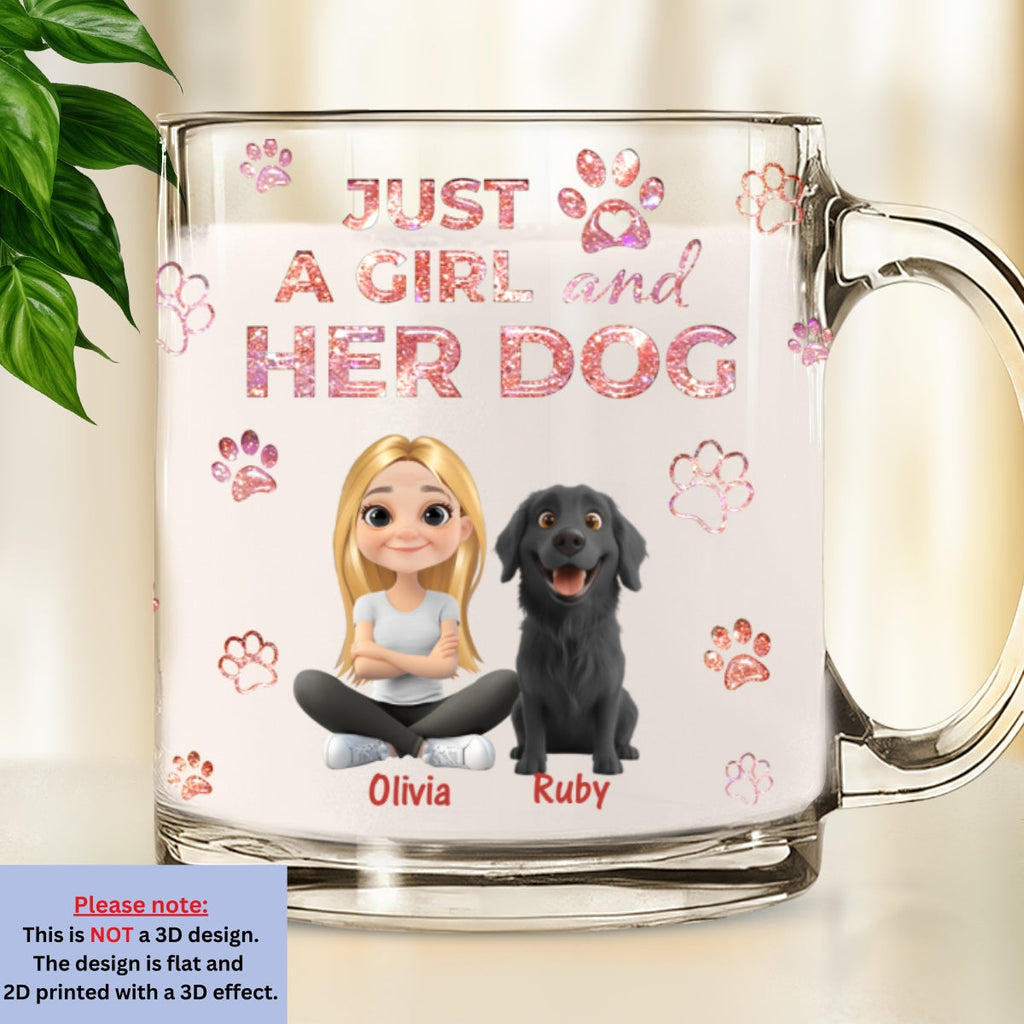 Custom Christmas Birthday Gifts For Dog Mom, Dog Lovers • You Are The Miracle - Personalized 3D Inflated Effect Glass Mug