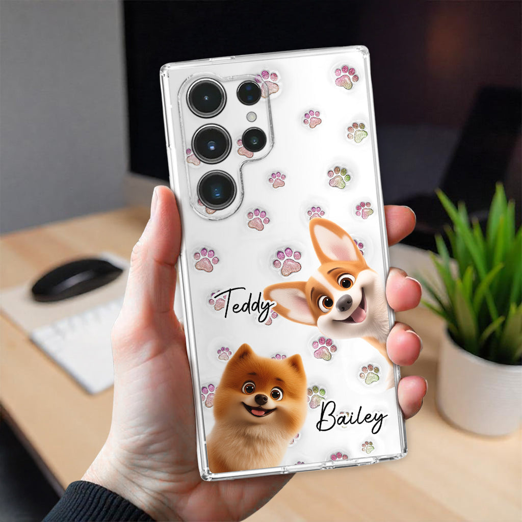 Baby Adorable Dogs - Personalized 3D Inflated Effect Phone Case