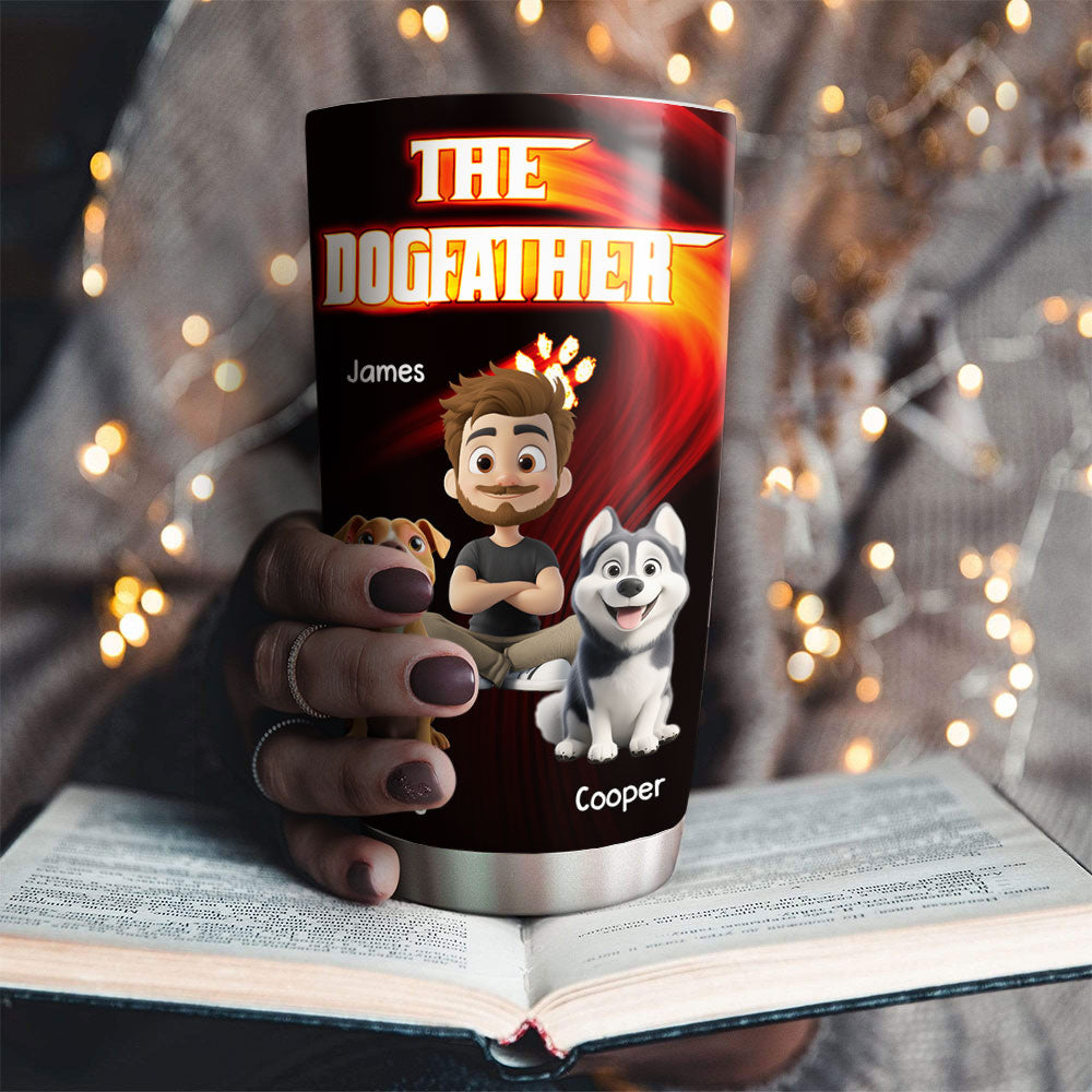 Custom Father's day Birthday Gifts For Dog Dad, Dog Lovers • We Are Stylized Family - Personalized Tumbler