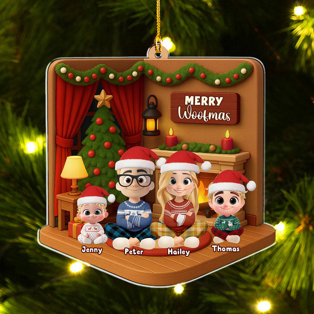 Custom Christmas Decor Home Birthday Gifts For Dog Lovers • We Got The Christmas Joy - Personalized 3D Effect Acrylic Ornament