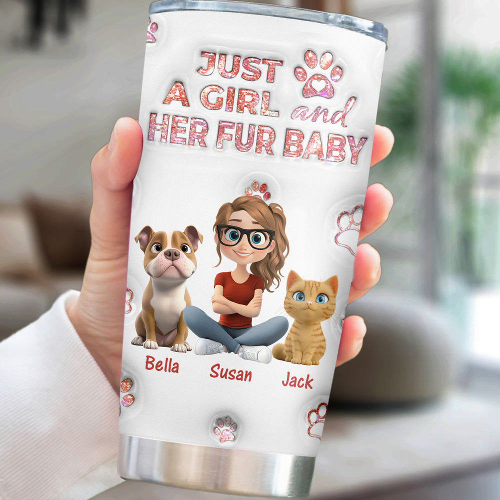 Custom Christmas Birthday Gifts For Pet Mom, Pet Lovers • You All Are The Miracle - Personalized 3D Inflated Effect Tumbler