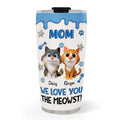 Custom Mother's day Birthday Gifts For Cat Mom, Cat Lovers • The Meowst - Personalized 3D Effect Tumbler