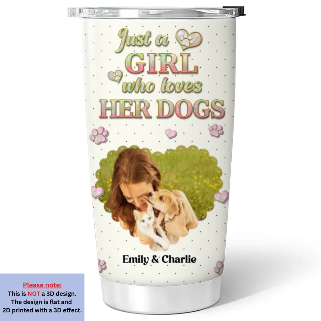 Custom Photo Christmas Birthday Gifts For Dog Mom, Dog Lovers • Mom Right On Point Photo - Personalized 3D Effect Tumbler
