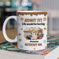 Custom Photo Christmas Birthday Gifts For Dog Lovers • Dog Mom Dad Life Must Have Us Photo - Personalized 3D Inflated Effect Mug
