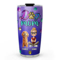 Custom Mother's day Birthday Gifts For Pet Mom, Pet Lovers • Born To Be Professional Dog Mom - Personalized 3D Inflated Effect Tumbler