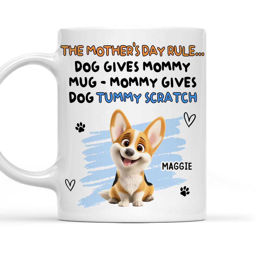 Custom Mother's day Birthday Gifts For Dog Mom, Dog Lovers • This Is My New Rule - Personalized Coffee Mug