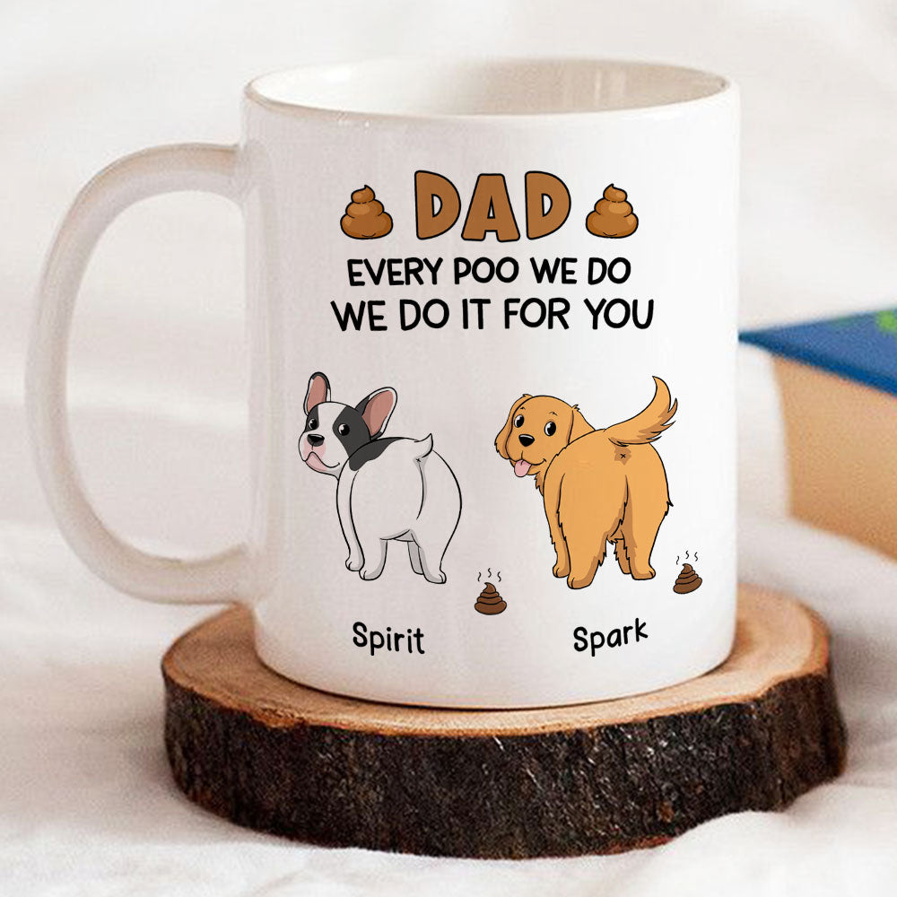 Custom Christmas Birthday Gifts For Dog Lovers • I Do For You - Personalized Coffee Mug