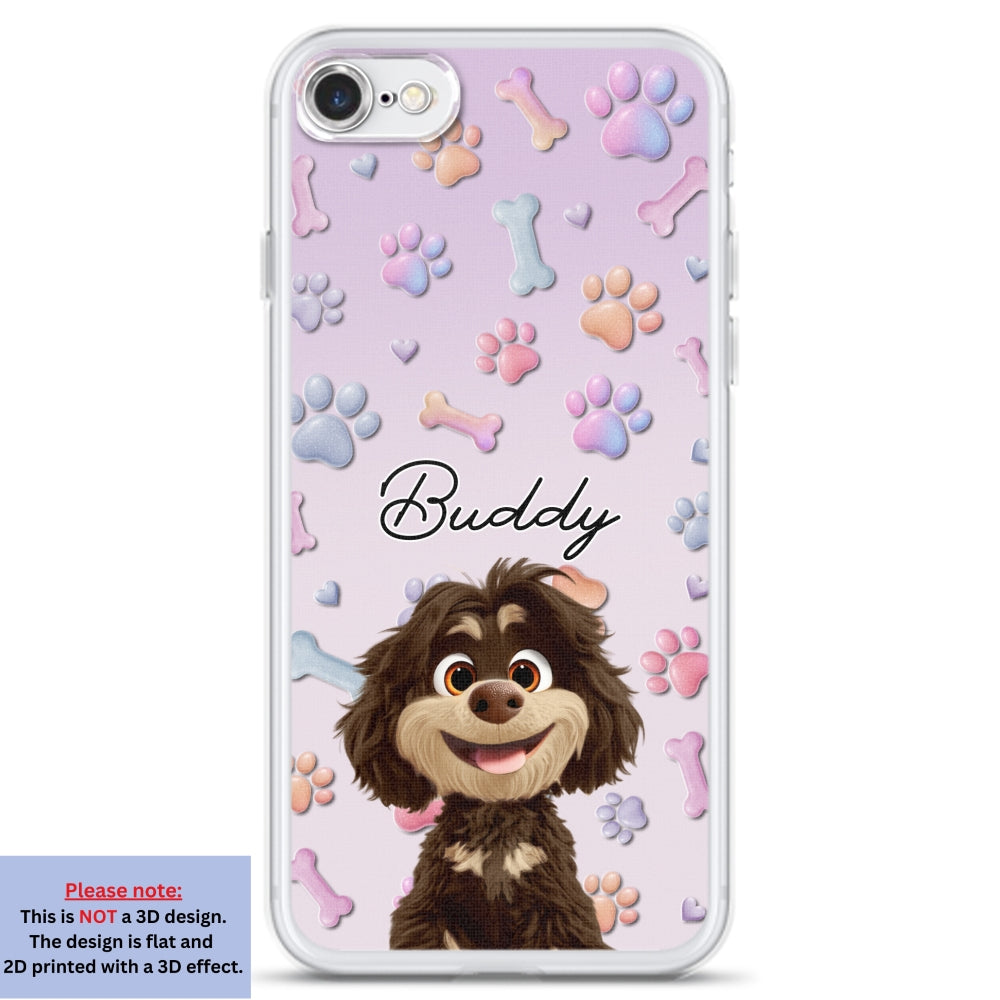 Lovely Dog - Personalized 3D Effect Phone Case