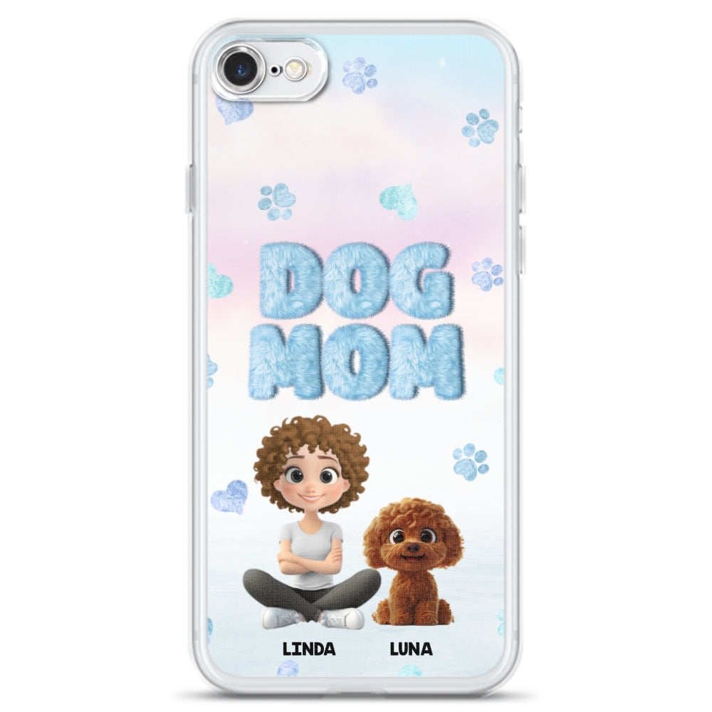 Fluffy Dog Mom - Personalized Phone Case