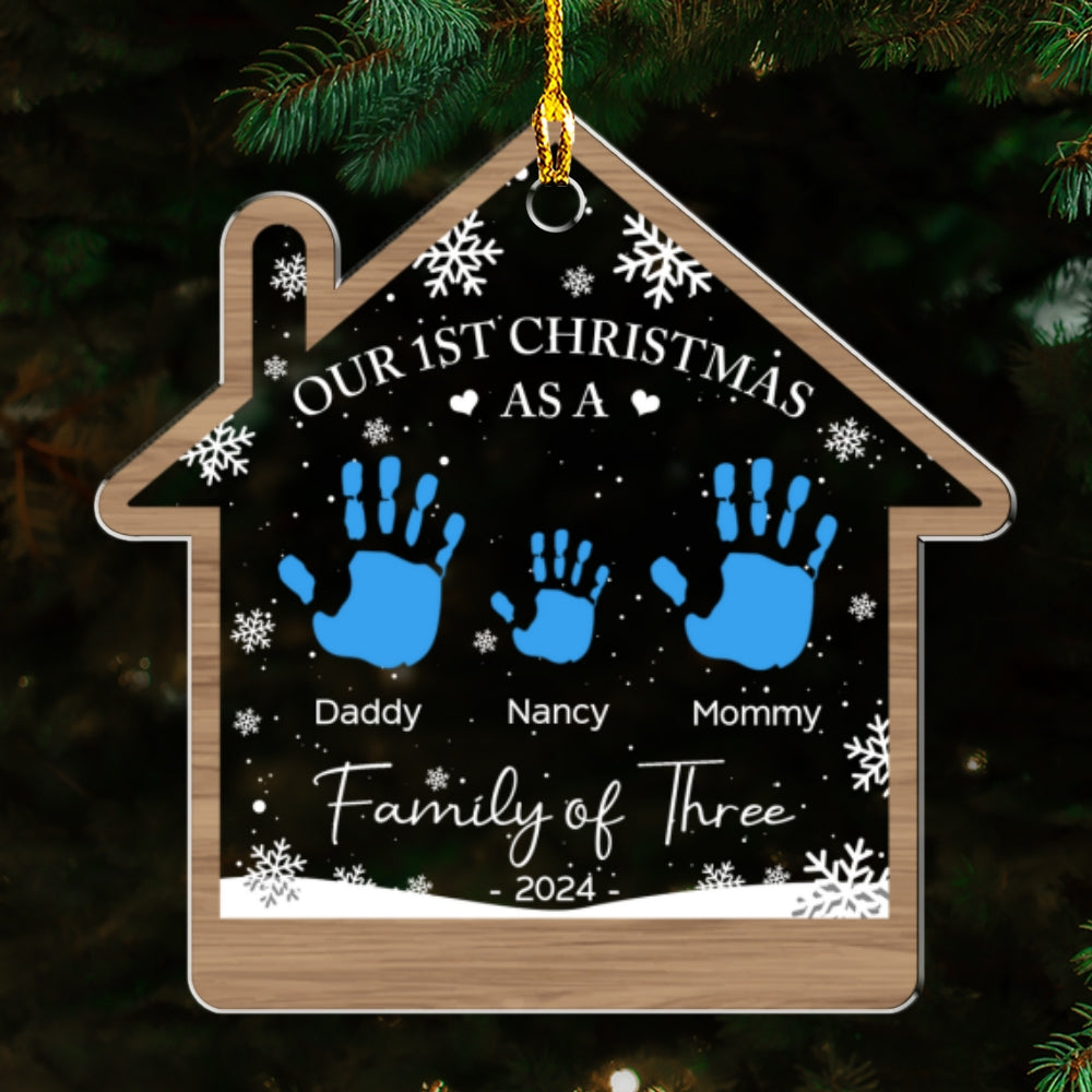 Happy Our 1st Christmas - Personalized Acrylic Ornament