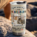 Custom Photo Mother's day Birthday Gifts For Pet Mom, Pet Lovers • Cat Approved Mom Photo - Personalized Tumbler