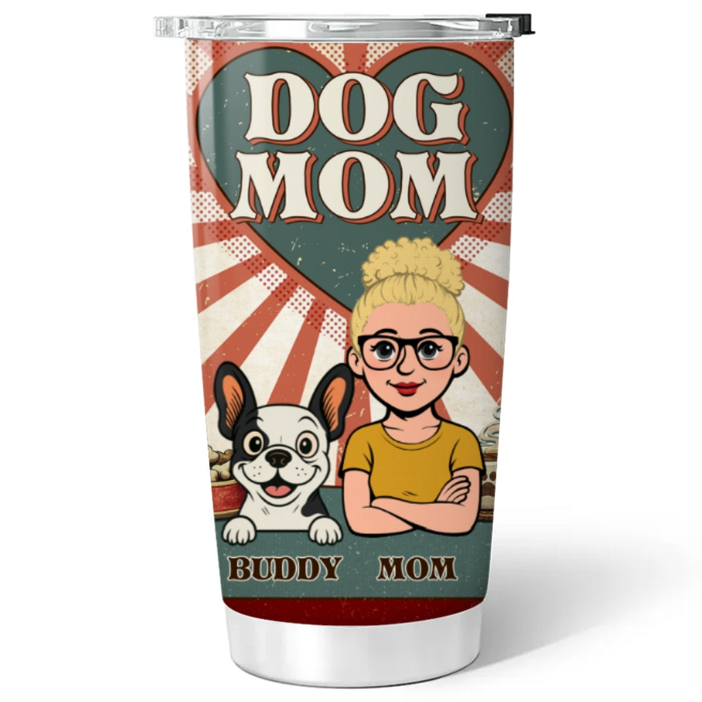 Custom Christmas Birthday Gifts For Dog Lovers • Dog Mom And Her Dogs - Personalized Tumbler