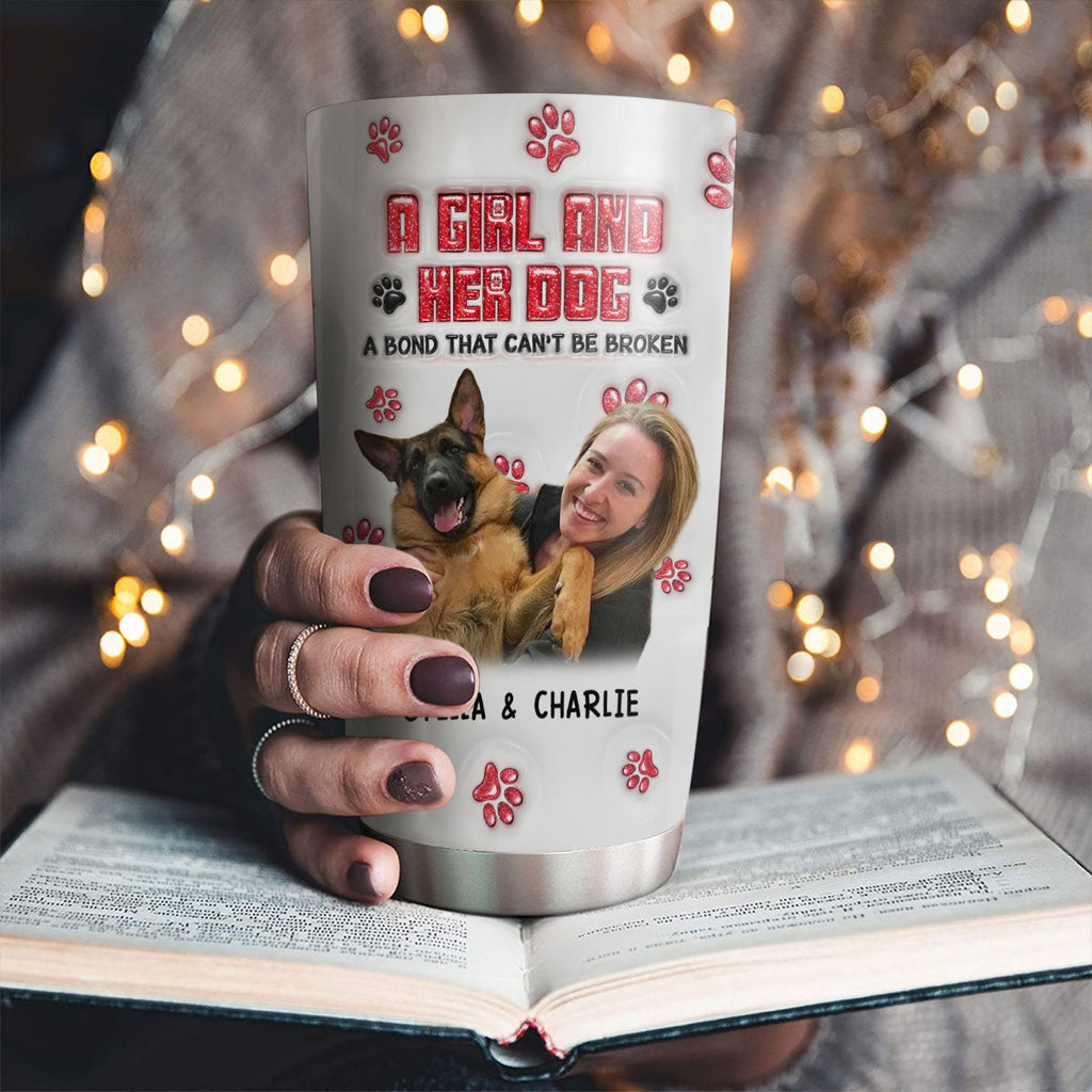 No Space Between Us Daily Photo Ver - Personalized 3D Inflated Effect Tumbler