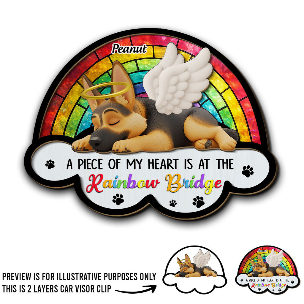 Piece Of My Heart - Personalized Car Visor Clip