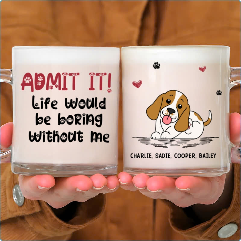 Custom Christmas Birthday Gifts For Dog Mom, Dog Lovers • What A Dog Baby - Personalized Glass Mug