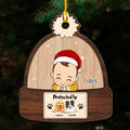 Protected By - Personalized Wood Ornament