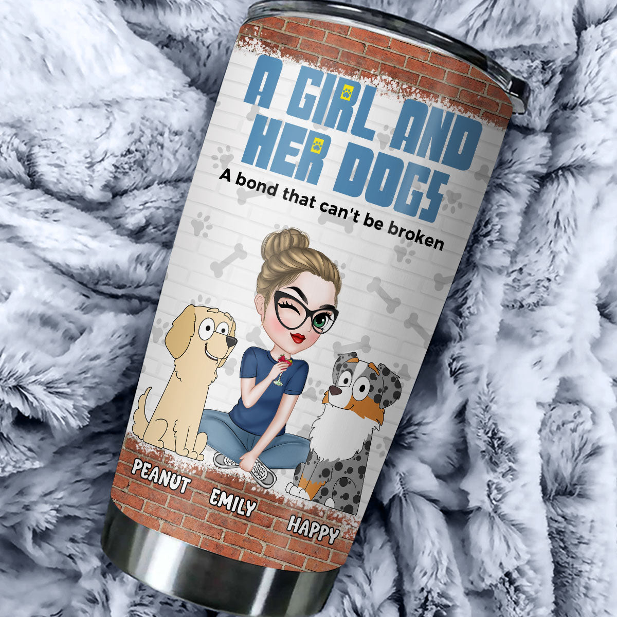 Custom Christmas Birthday Gifts For Pet Lovers • Bond Cannot Be Broken - Personalized Tumbler
