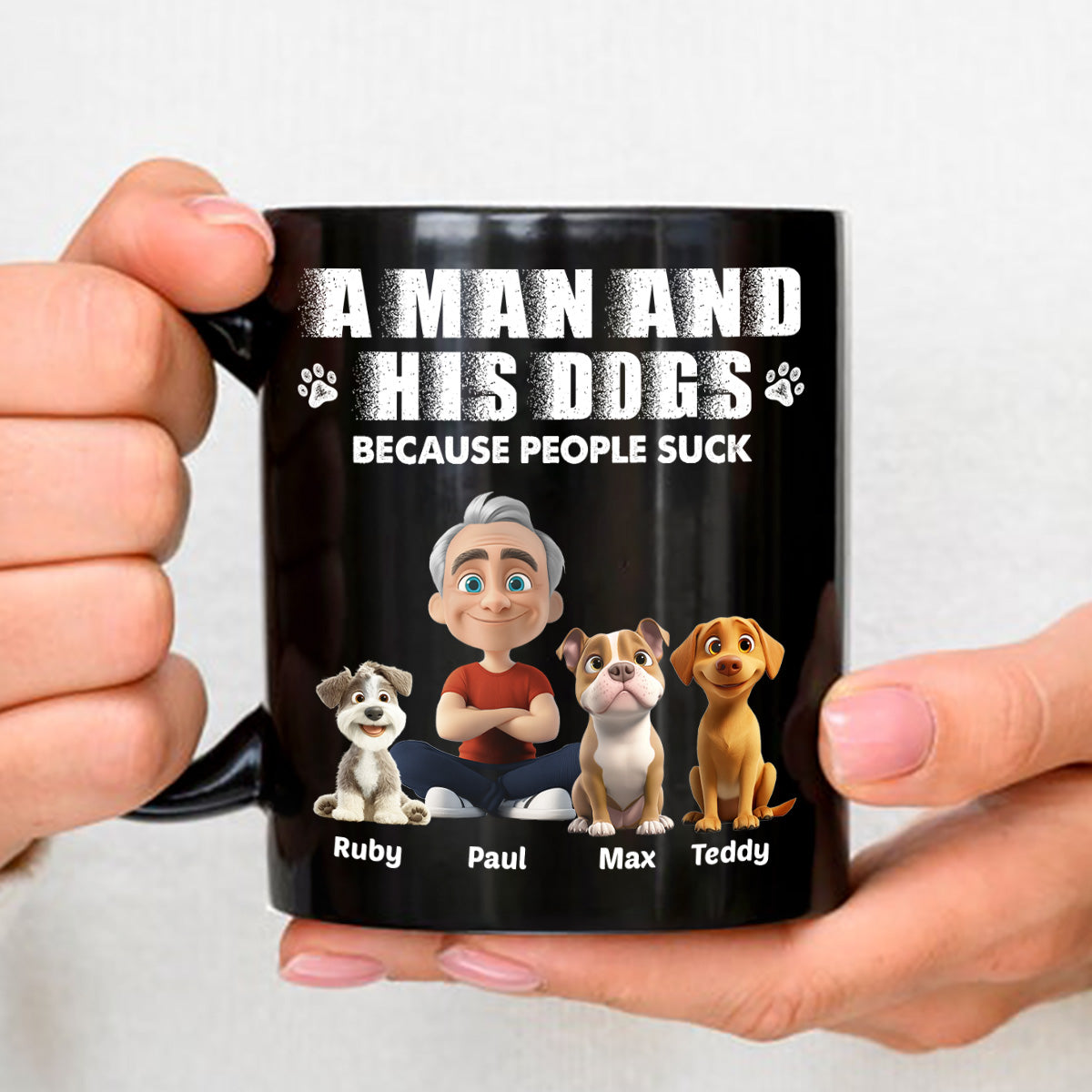 Custom Christmas Birthday Gifts For Dog Dad, Dog Lovers • Not Suck Like You - Personalized Coffee Mug