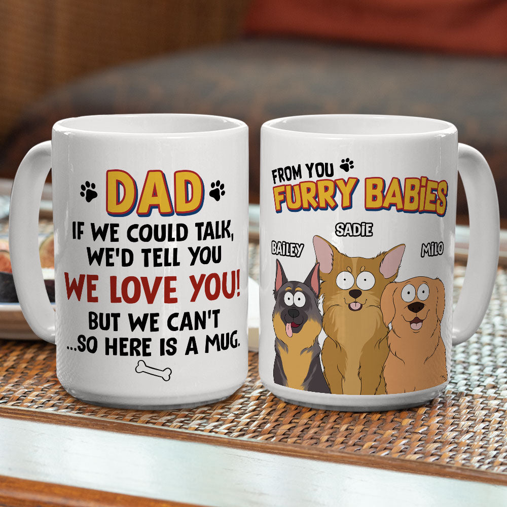 Custom Christmas Birthday Gifts For Dog Lovers • If I Could Talk Version 2 - Personalized Coffee Mug