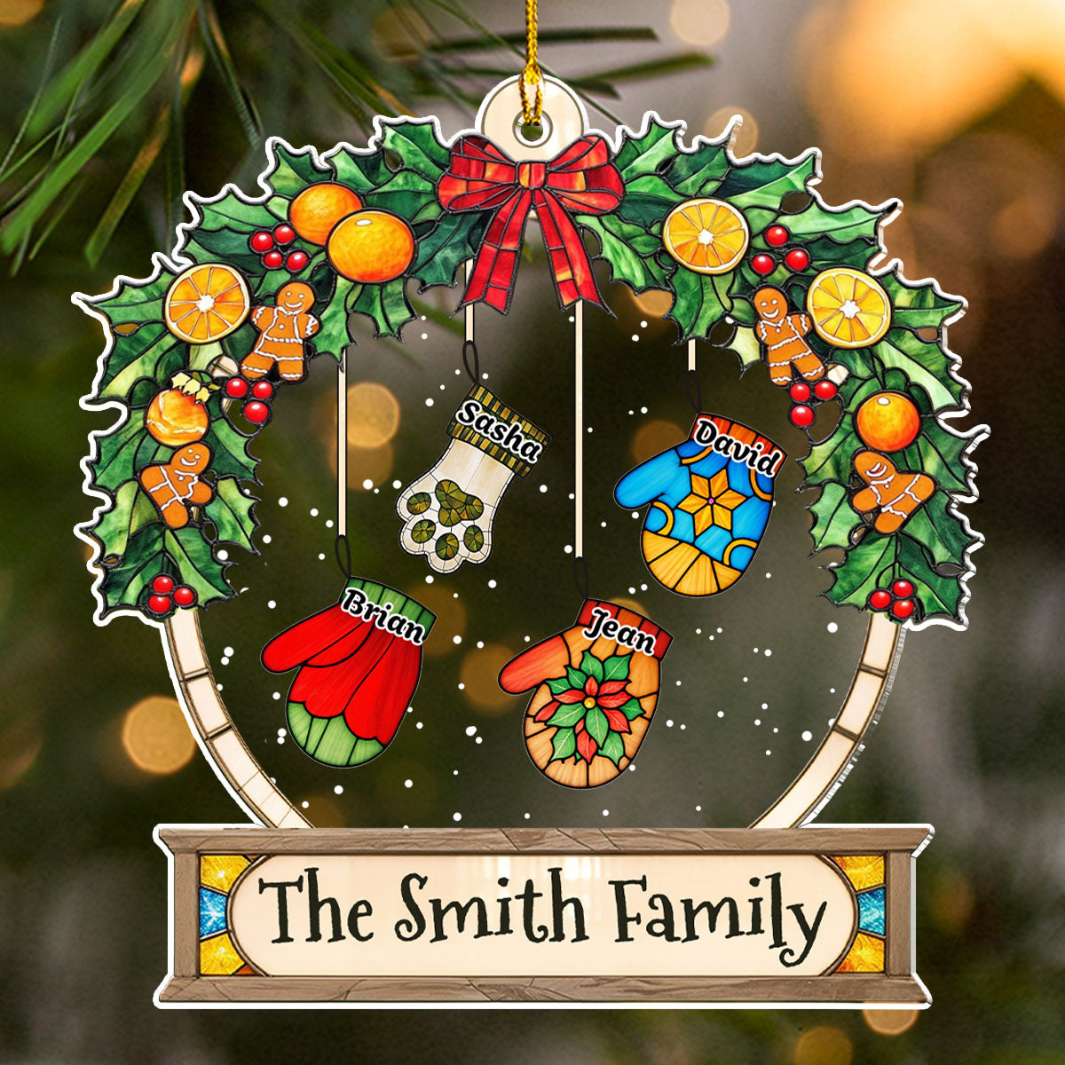 Lovely Gloves Hanging - Personalized Acrylic Ornament