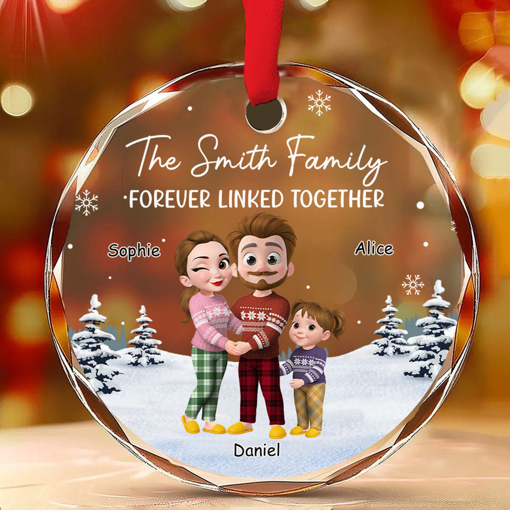 Custom Christmas Decor Home Birthday Gifts For Dog Lovers • Family Hearts United - Personalized Glass Ornament