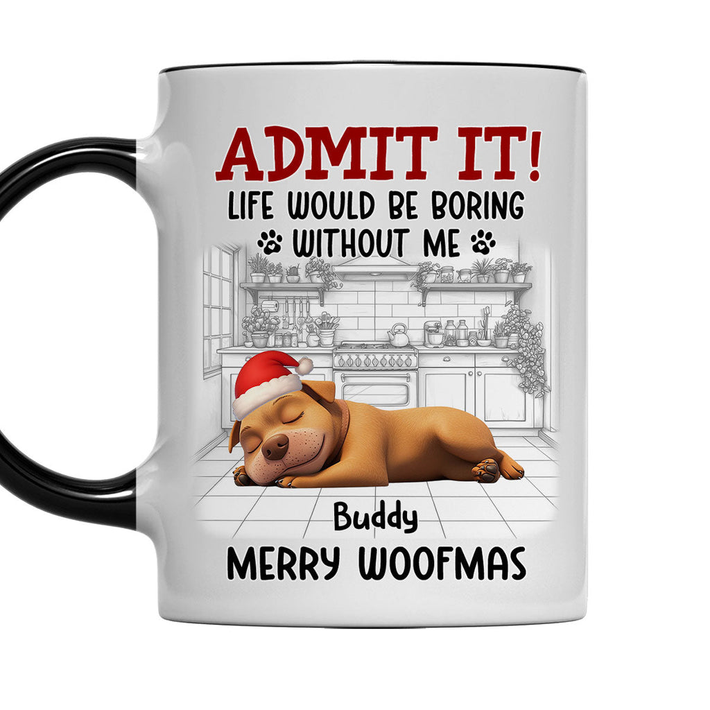 Custom Christmas Birthday Gifts For Dog Lovers • Would Be Boring Christmas - Personalized Accent Mug