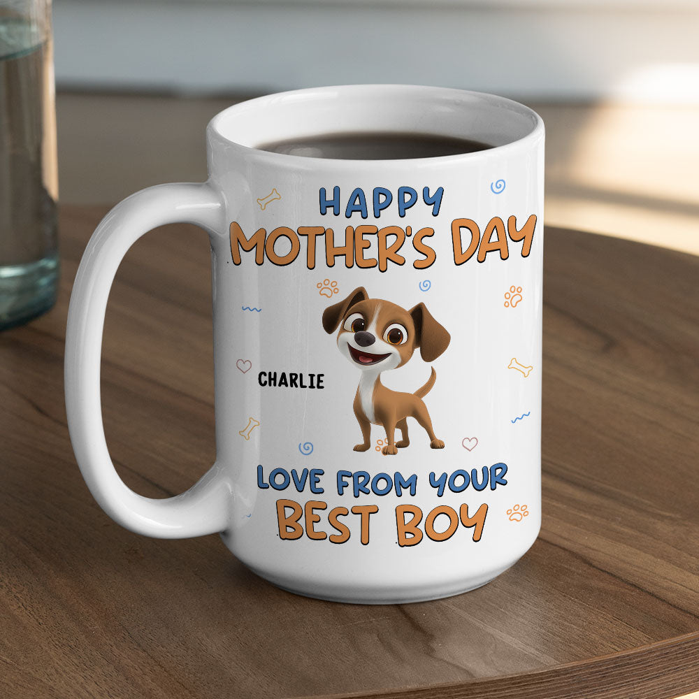 Custom Mother's Father's day Birthday Gifts For Dog Lovers • From Your Baby - Personalized Coffee Mug