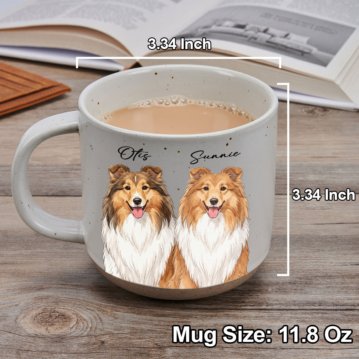 Custom Christmas Birthday Gifts For Dog Mom, Dog Lovers • Little Paw - Personalized Pottery Mug