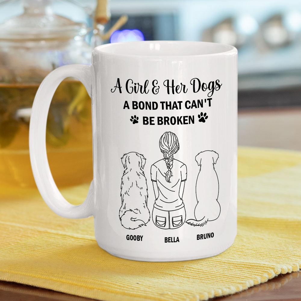 Custom Mother's day Birthday Gifts For Cat Mom, Cat Lovers • Our Bond - Personalized Coffee Mug