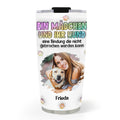 Custom Photo Christmas Birthday Gifts For Dog Mom, Dog Lovers • Ein Mädchen und ihr Hund Foto – Personalisierter 3D-Thermobecher mit aufblasbarem Effekt